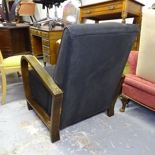 2084 - A pair of contemporary Art Deco design armchairs