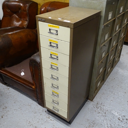 2096 - A Bisley metal 9-drawer filing cabinet