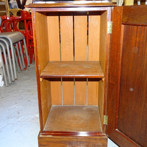 2103 - An Edwardian mahogany bedside cupboard, W40cm, H81cm, D35cm