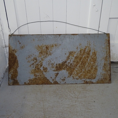 2218 - A French enamel advertising sign, 100cm x 50cm