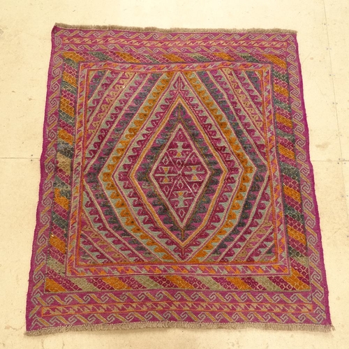 2231 - A red ground Gazak rug, 135cm x 120cm