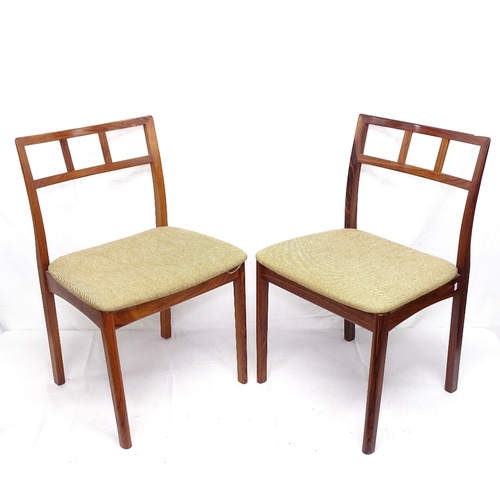 1920 - A pair of mid-century Danish rosewood chairs, with sculptural shaped backs, with CITIES Certificate ... 