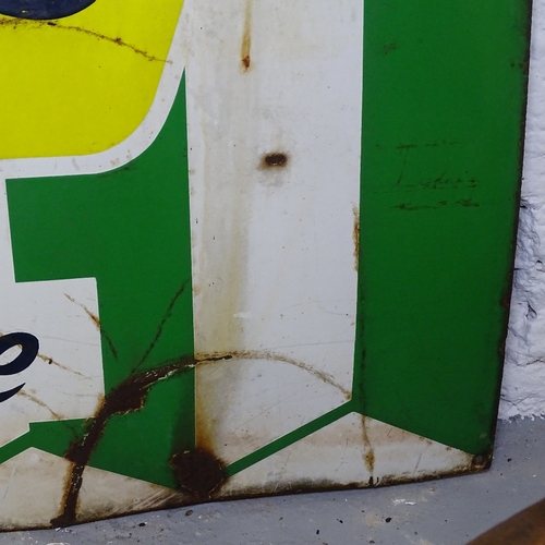 1979 - A large Vintage R White's enamelled sign, 183cm x 123cm