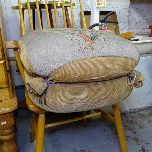 1993 - An Antique needlework upholstered stool