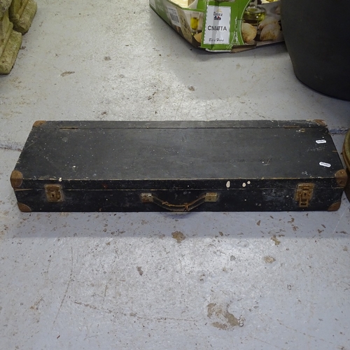 1994 - A carpenter's wooden toolbox, with various hand tools, and a box of miscellaneous hand tools