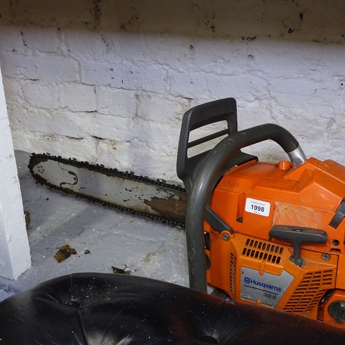 1998 - A Husqvarna 365 petrol chainsaw, and a Husqvarna 353 petrol chainsaw