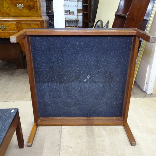 1941 - A pair of mid-century square low teak coffee tables, by Guy Rogers, W76cm, H30cm