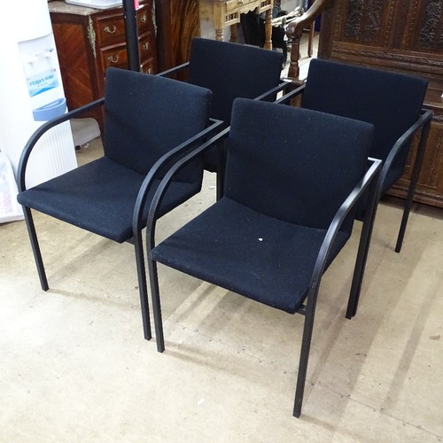 1942 - A set of 4 Pastoe Shiro Kuramata armchairs, circa 1990, 1 with maker's label