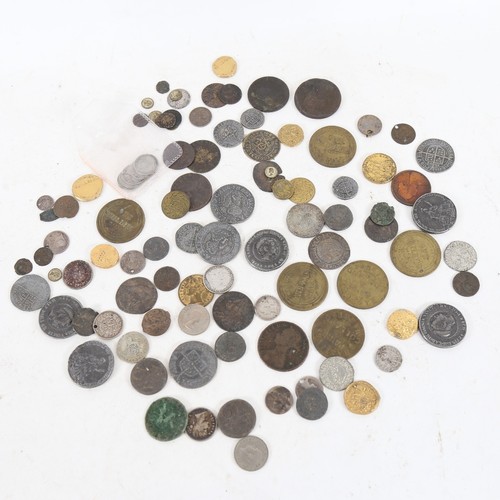 284 - Various coins, tokens, replica coins etc (boxful)