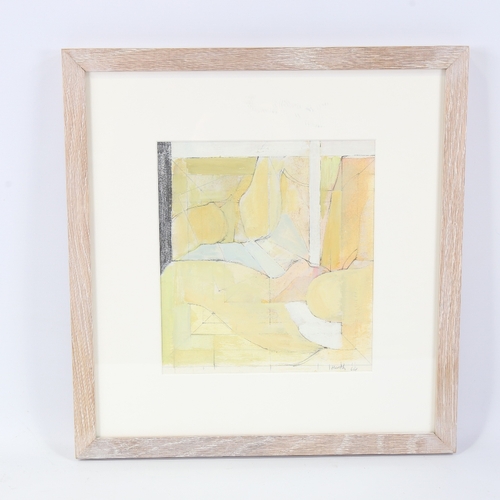 64 - Adrian Heath (1920 - 1992), mixed media on paper, abstract composition, signed and dated 1964, 9.5