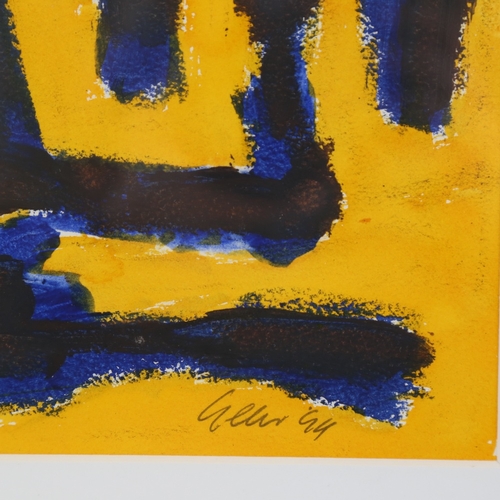 73 - William Gear RA (1915 - 1997), mixed media on paper, abstract composition, signed and dated 1994, 9