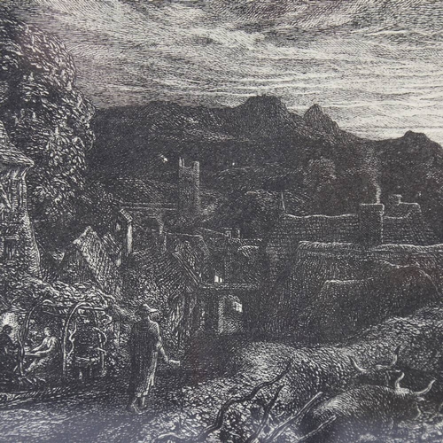 95 - Samuel Palmer, lithograph, The Bellman, 6.5