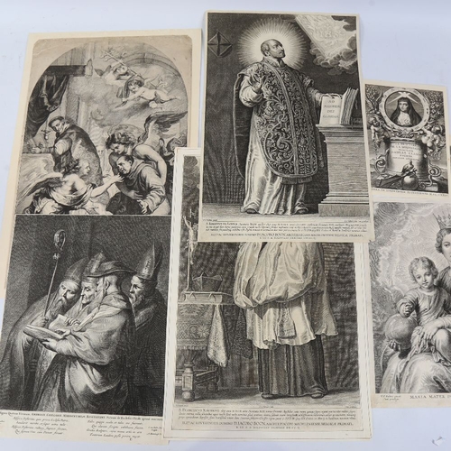 110 - A collection of 18th century engravings, Royalty and religious