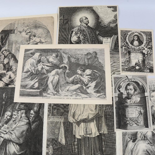 110 - A collection of 18th century engravings, Royalty and religious