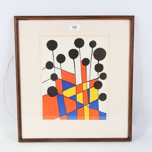 125 - Alexander Calder, original lithograph, Le Jardin Fleuriste, published by XXe Siecle 1971, sheet size... 