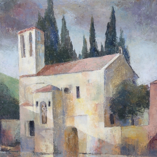 140 - Nisbet, oil on canvas, Italian buildings, signed, 20