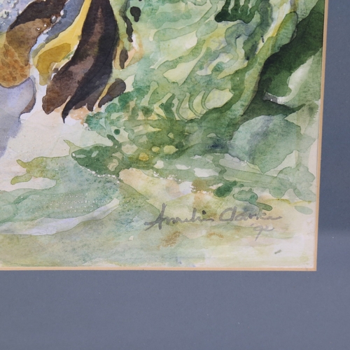 145 - Annelies Clarke, watercolour, The Rock Pool, signed and dated '92, 16