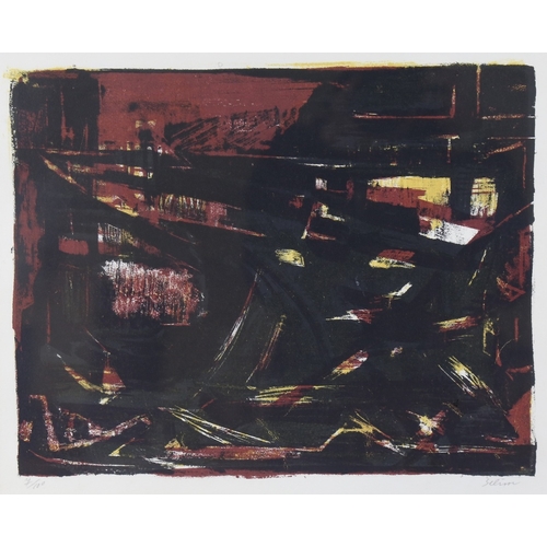 160 - Selim Turan, abstract screen print, signed in pencil, no. 7/100, image 11