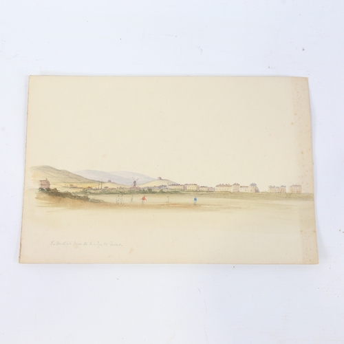 163 - Lady Charlotte Anne Legge (1789 - 1877), watercolour, Folkestone from Landgate Downs, 8