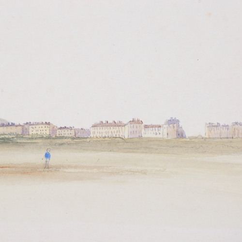 163 - Lady Charlotte Anne Legge (1789 - 1877), watercolour, Folkestone from Landgate Downs, 8