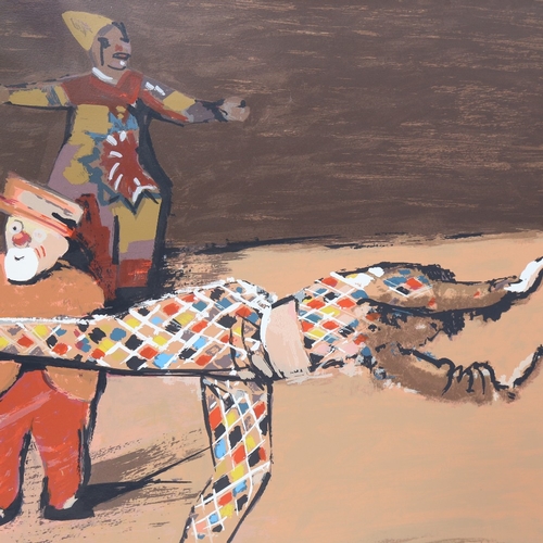 183 - Ruskin Spear (1911 - 1990), colour screen print, At The Circus, signed in pencil, dated 1989, no. 52... 