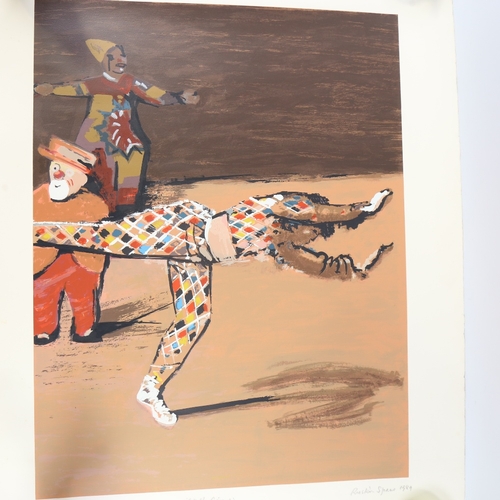 183 - Ruskin Spear (1911 - 1990), colour screen print, At The Circus, signed in pencil, dated 1989, no. 52... 