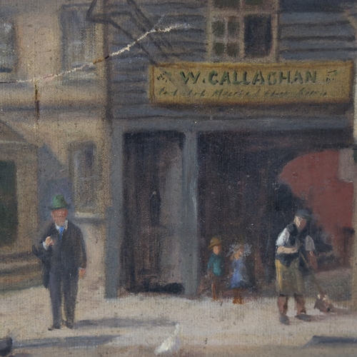 206 - John Miller Winch (1857 - 1934), oil on canvas, Colchester street life, signed and dated, 9.5