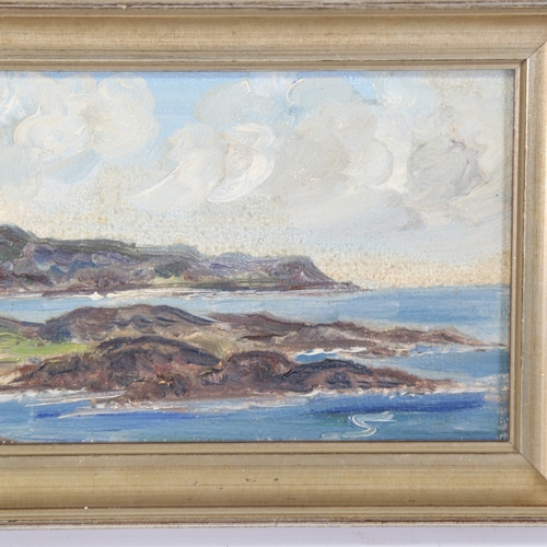 212 - Mid-20th century Irish School, oil on board, Connemara landscape, unsigned, 3.75