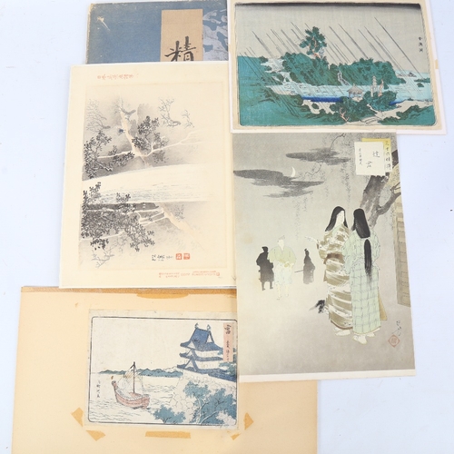 242 - Folder of 19th century Japanese prints