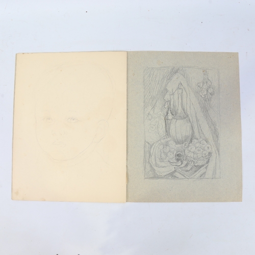 251 - Marevna (Marie Varobieff) (1892 - 1984), a 1940s sketchbook, mainly drawings of her children