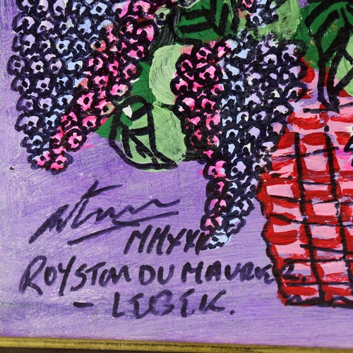 272 - Royston Du Maurier-Lebek, acrylic on board, mum's lilac tree, 29