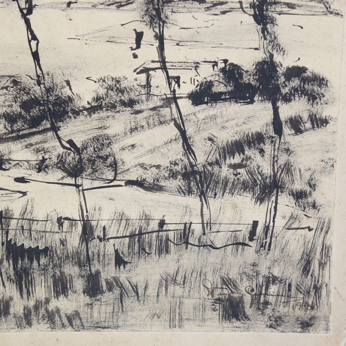 327 - Stanley Grimm (1891 - 1966), pen and ink drawing, landscape, signed and dated, 10