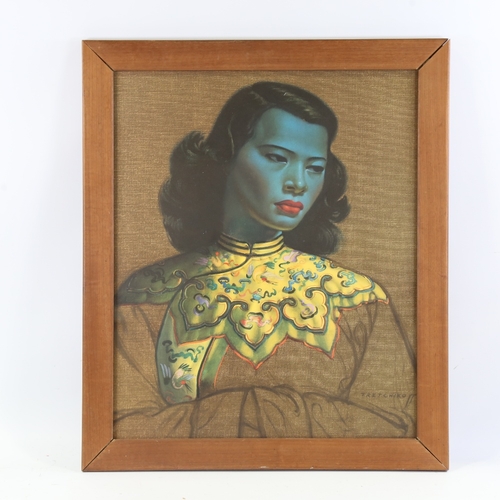 340 - Vladimir Tretchikoff, print, Chinese girl, early edition, image 23