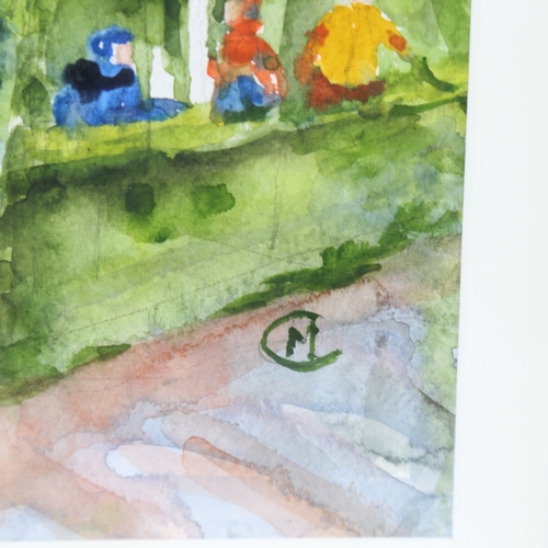 350 - Maureen Connett, 2 watercolours, tree studies, 11