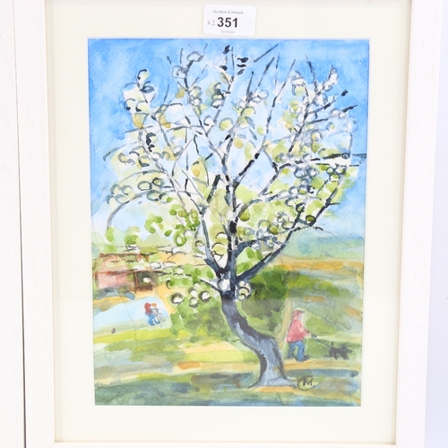 351 - Maureen Connett, watercolour, Opus Theatre Hastings, 10