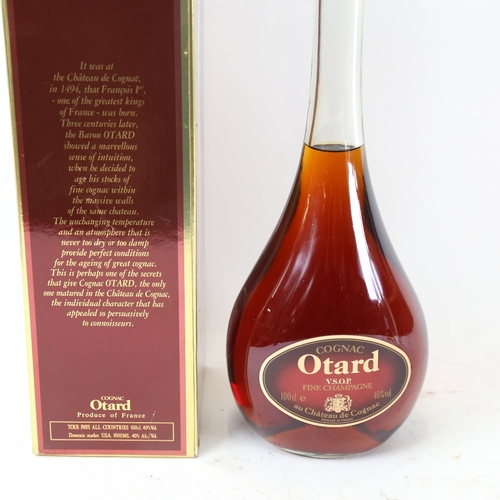 124 - A 1 litre bottle of Otard Fine Champagne Cognac VSOP, boxed