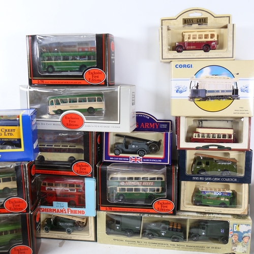 147 - A quantity of various Vintage toy cars and vehicles, including Days Gone, D-Day Anniversary set etc ... 