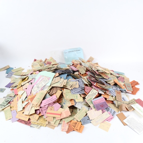 149 - A large quantity of Vintage loose bus tickets, including Hong Kong Tramways (boxful)