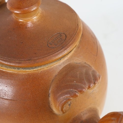 18 - A large stoneware shop display teapot, height 25cm