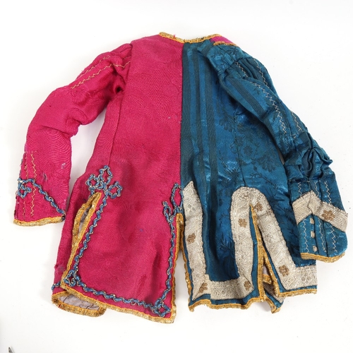 39 - An Antique hand stitched and embroidered miniature jacket, possibly for a performing monkey, height ... 