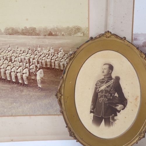 157 - 2 large scale military Regiment photographs, with Gillman & Co Photographers blind stamp, and anothe... 