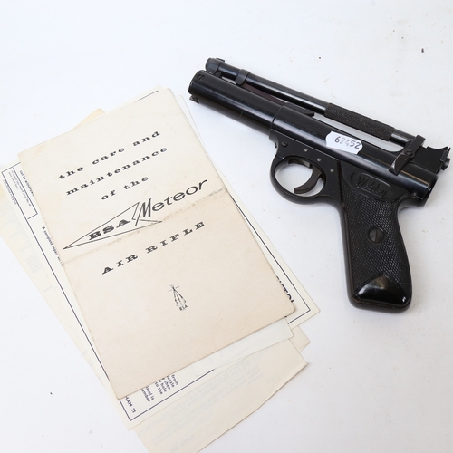 242 - A Vintage Webley & Scott Ltd Webley Premier .22 calibre air pistol