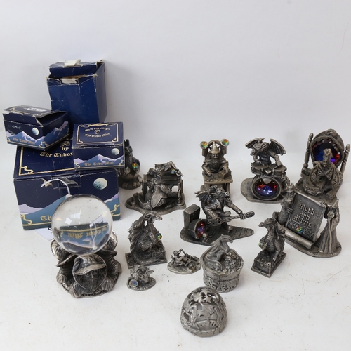 246 - A group of Tudor Mint Myth and Magic dragon figure ornaments (13)