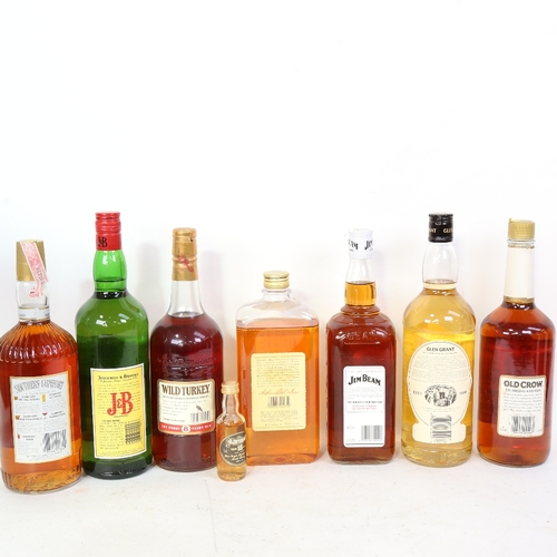 308 - Various bottles of Whisky and Scotch Whisky, including Glen Grant, Justerini & Brooks etc