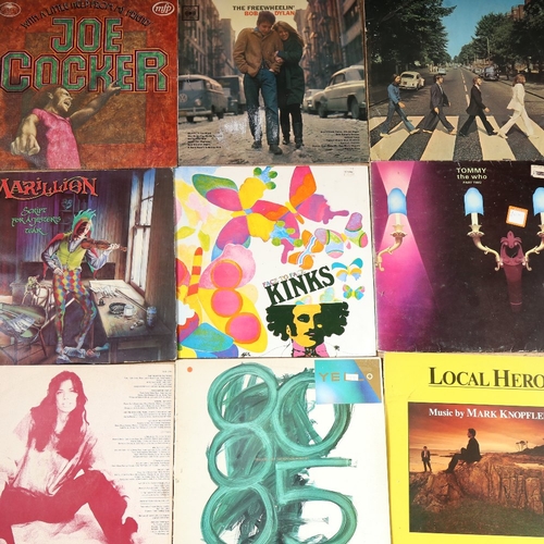 362 - Various vinyl LPs and records, including The Beatles, Bob Dylan, Joe Cocker, The Who etc