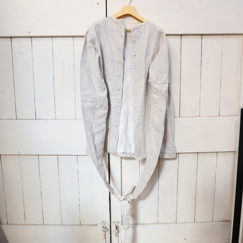 457 - A Vintage linen straight jacket