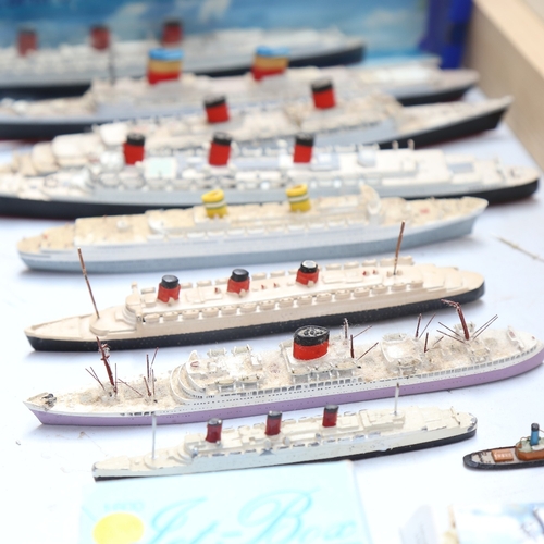 587 - Various Vintage model ships, makers included Dinky, Mercator, Minic etc