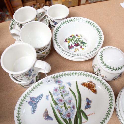 740 - A group of Portmeirion Botanic Garden pattern china, including teacups, plates etc