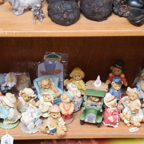 785 - A large group of Enesco Cherished Teddies composition bear figurines, some boxed