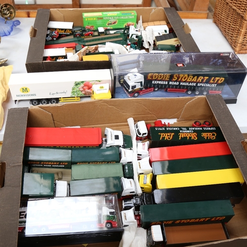 965 - A large quantity of various Eddie Stobart Ltd toy lorries and trucks (3 boxes)